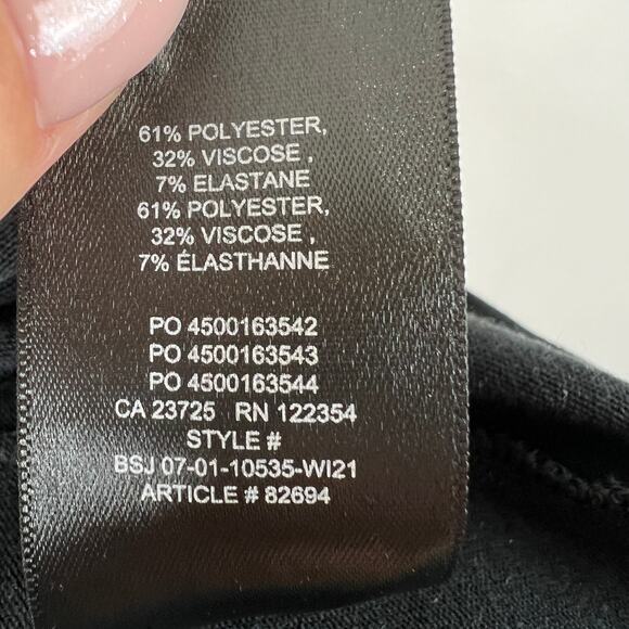 Aritzia Wilfred Free Round Neck Casual Tee Black Short Sleeve Pullover Size S - Picture 10 of 10